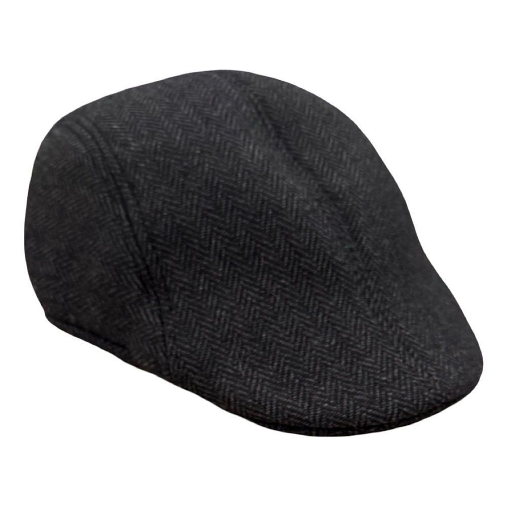 Charcoal Plaid Ivy Cap – Vintage-Inspired Cotton Blend
